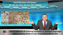 Load the image into the gallery viewer, Online Course: Identifying Plastics PE, PP, PS, PVC, PA, PS, PET, PMMA
